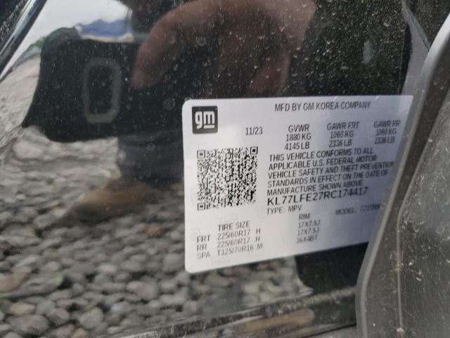 2024 Chevrolet Trax Ls VIN: KL77LFE27RC174417 Lot: 59439034