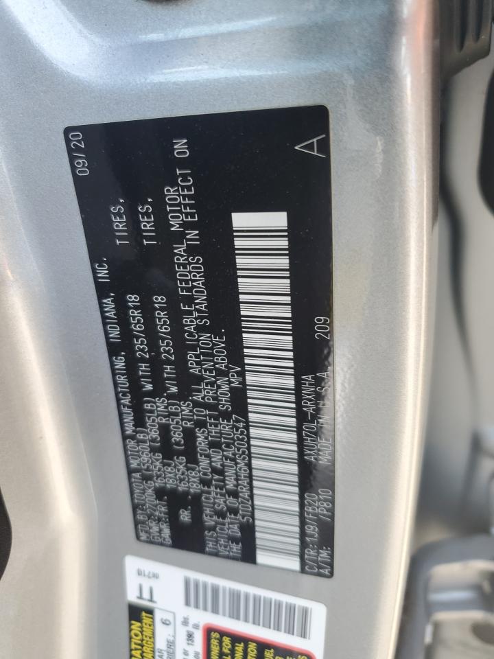 5TDZARAH6MS503547 2021 Toyota Highlander Hybrid Le