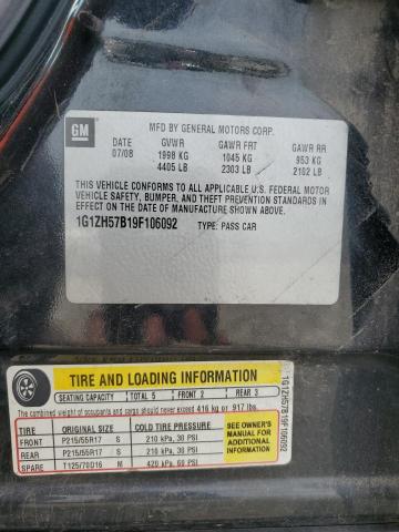 2009 Chevrolet Malibu 1Lt VIN: 1G1ZH57B19F106092 Lot: 56989814