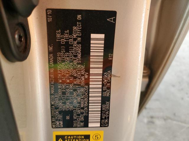 2011 Lexus Rx 350 VIN: 2T2ZK1BA0BC045358 Lot: 58386954