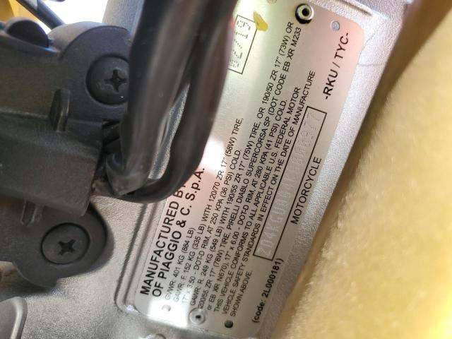 2019 APRILIA TUONO ZD4KGU004KS000977