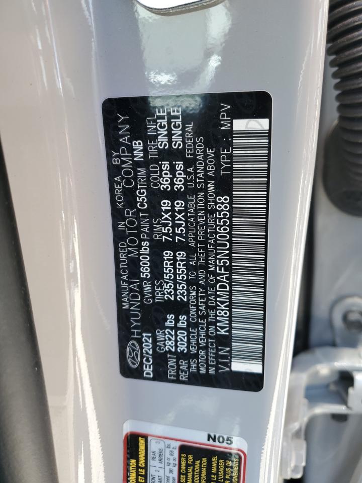 KM8KMDAF5NU065588 2022 Hyundai Ioniq 5 Se