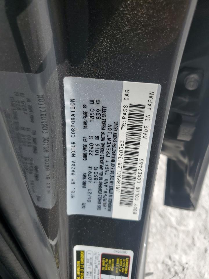 JM1BPACL2M1340363 2021 Mazda 3 Preferred