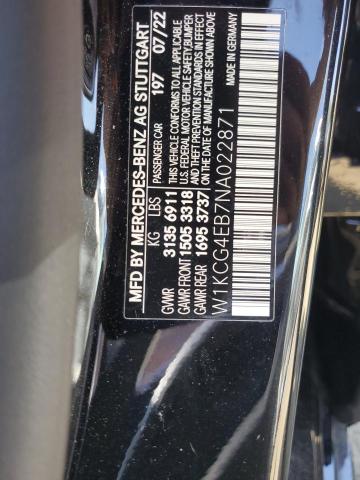2022 MERCEDES-BENZ EQS SEDAN - W1KCG4EB7NA022871