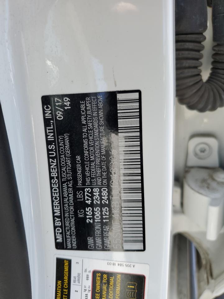 55SWF4KB1JU248306 2018 Mercedes-Benz C 300 4Matic