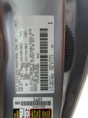 2021 Toyota Tundra Crewmax Sr5 VIN: 5TFEY5F12MX296003 Lot: 58947294