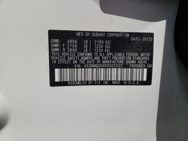 2024 SUBARU LEGACY SPO 4S3BWGG6XR3002232