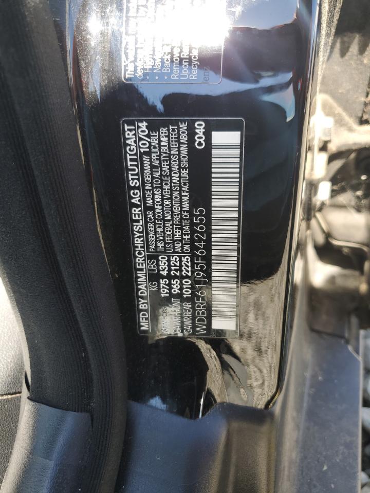 WDBRF61J95F642655 2005 Mercedes-Benz C 240