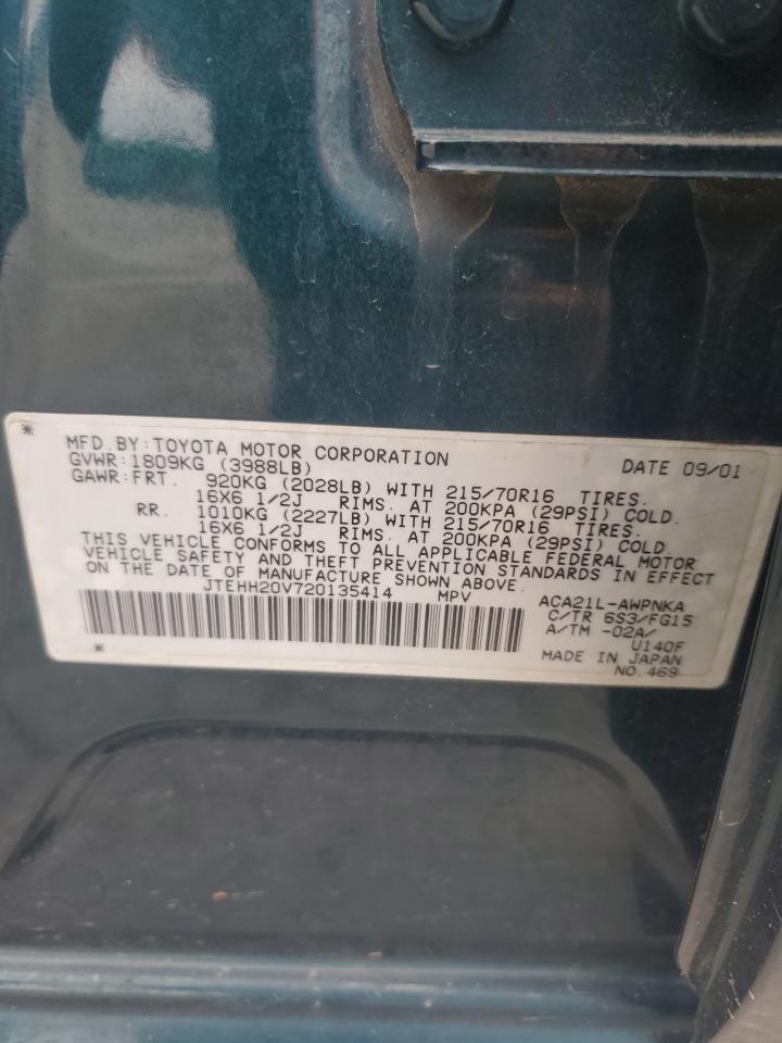 JTEHH20V720135414 2002 Toyota Rav4