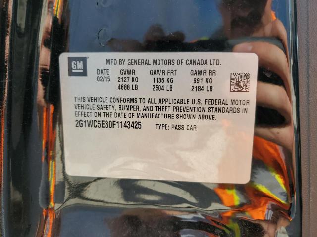 2015 Chevrolet Impala Limited Ltz VIN: 2G1WC5E30F1143425 Lot: 59399294