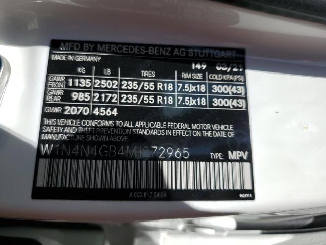 VIN W1N4N4GB4MJ272965 2021 Mercedes-Benz GLA-Class,... no.13