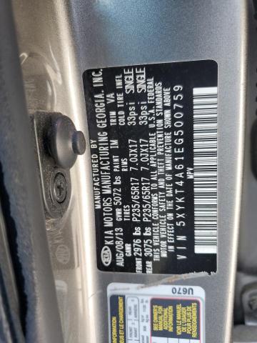 2014 Kia Sorento Lx VIN: 5XYKT4A61EG500759 Lot: 59825834