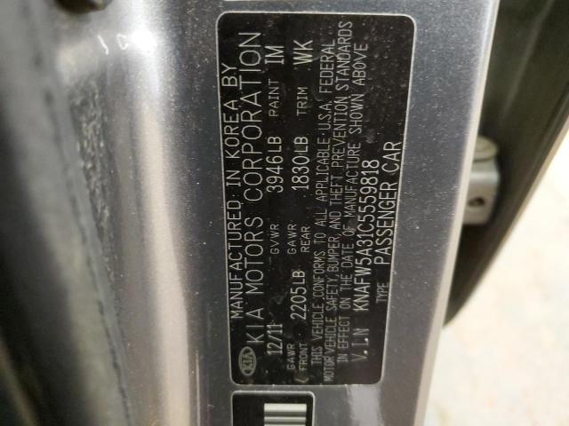 2012 Kia Forte Sx VIN: KNAFW5A31C5559818 Lot: 59112174