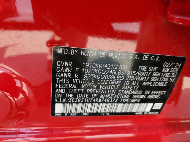 2024 HONDA HR-V EXL - 3CZRZ1H74RM748372