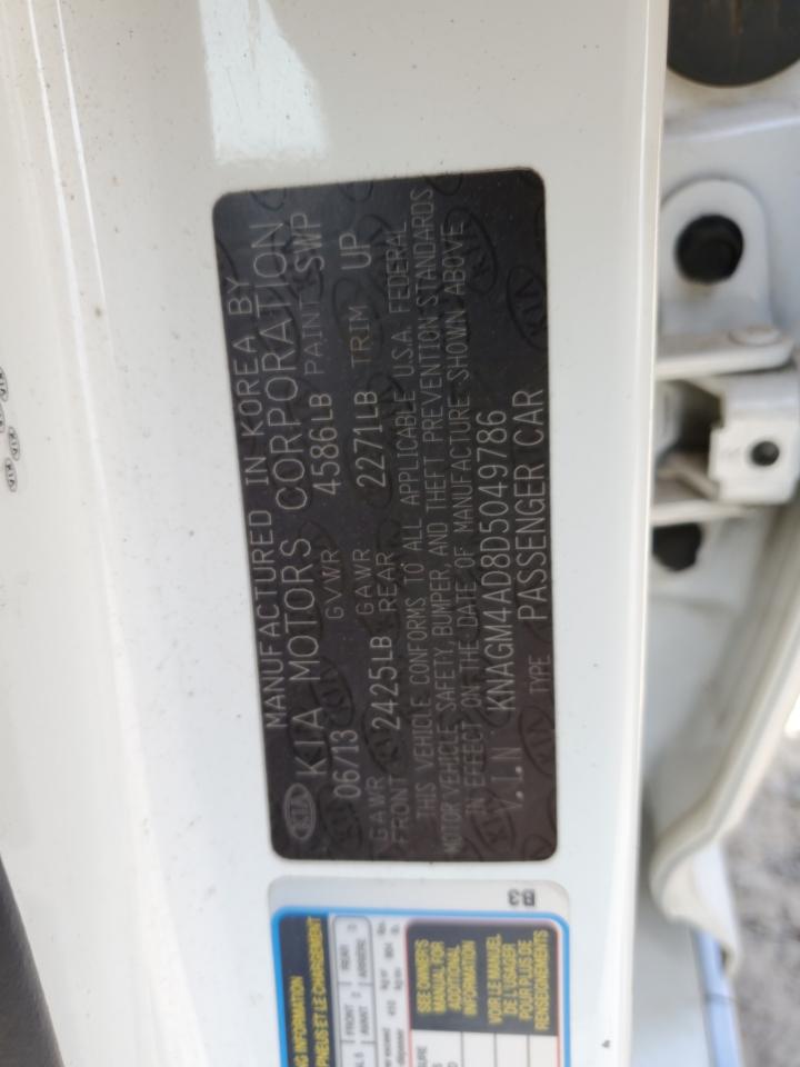 KNAGM4AD8D5049786 2013 Kia Optima Hybrid