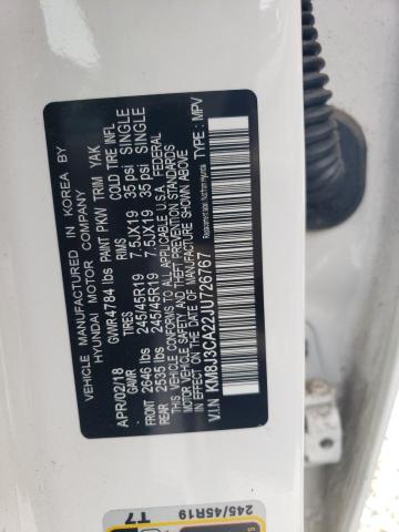 2018 Hyundai Tucson Value VIN: KM8J3CA22JU726767 Lot: 57817144