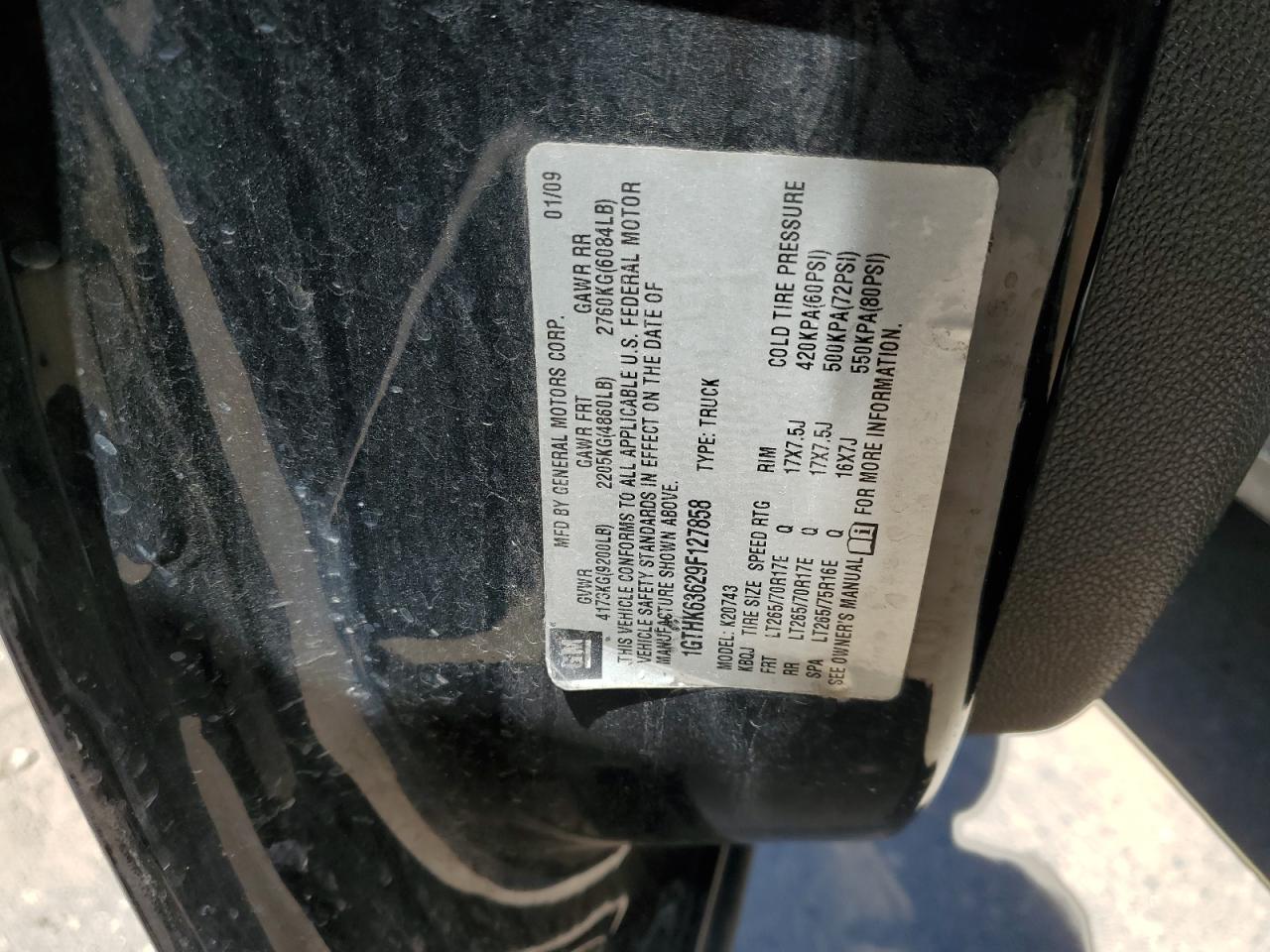 1GTHK63629F127858 2009 GMC Sierra K2500 Slt