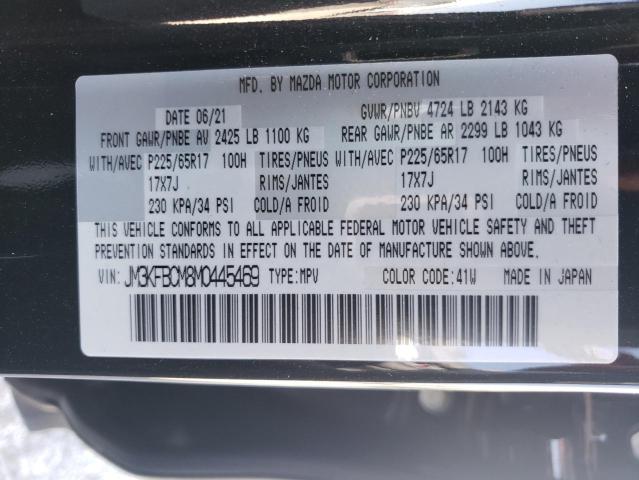 2021 Mazda Cx-5 Touring VIN: JM3KFBCM8M0445469 Lot: 60851564