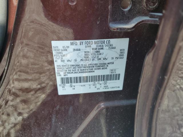 2009 Ford Edge Se VIN: 2FMDK36C89BB04984 Lot: 58712894