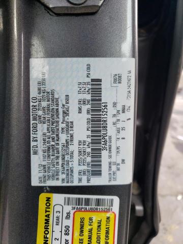 VIN 3FA6P0LU8DR152561 2013 Ford Fusion, Se Hybrid no.12