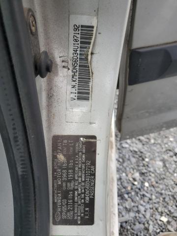 2004 Hyundai Elantra Gls VIN: KMHDN56D34U107192 Lot: 61193594