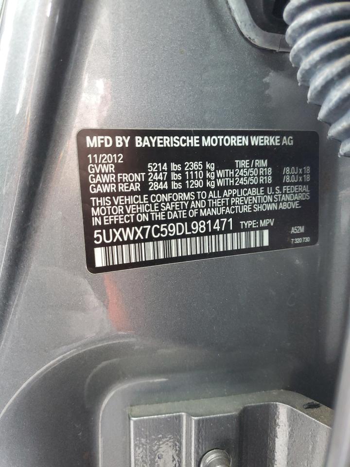 5UXWX7C59DL981471 2013 BMW X3 xDrive35I