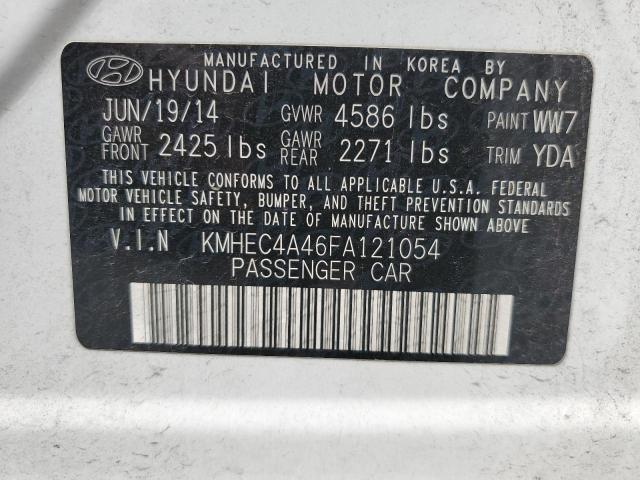 2015 Hyundai Sonata Hybrid VIN: KMHEC4A46FA121054 Lot: 60499034