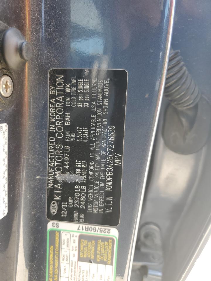 KNDPB3A26C7276639 2012 Kia Sportage Base