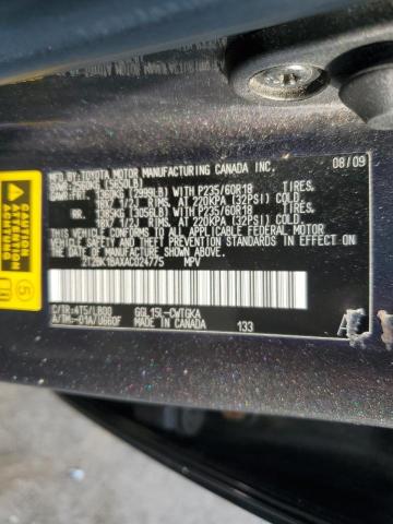 2010 Lexus Rx 350 VIN: 2T2BK1BAXAC024775 Lot: 60052084