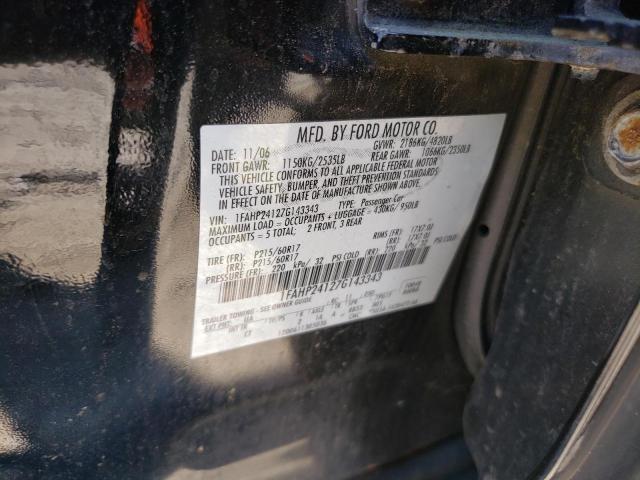 2007 Ford Five Hundred Sel VIN: 1FAHP24127G143343 Lot: 60582974