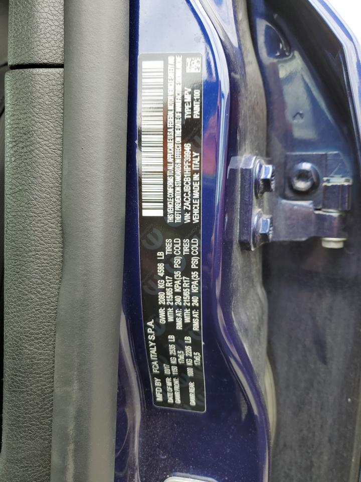 ZACCJBCB1HPF39946 2017 Jeep Renegade Trailhawk