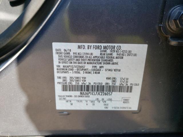 2018 Ford Ecosport Ses VIN: MAJ6P1CL7JC226057 Lot: 58450314