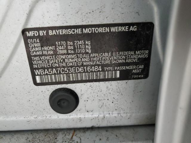 VIN WBA5A7C53ED616484 2014 BMW 5 Series, 528 XI no.12