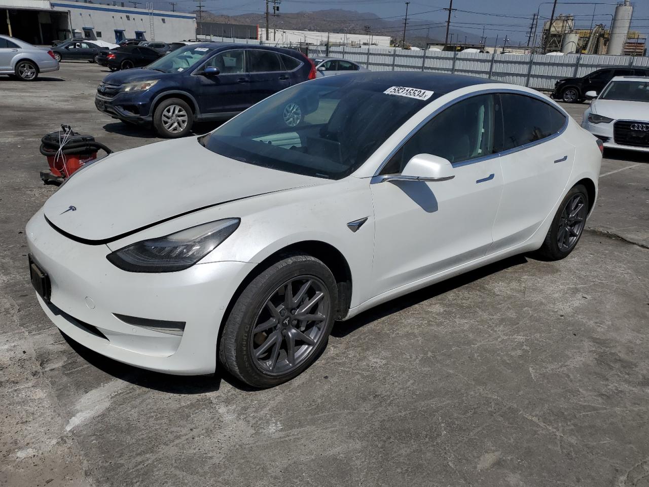 Lot #2987033789 2020 TESLA MODEL 3