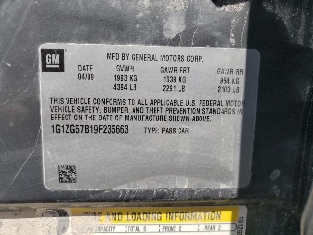 2009 Chevrolet Malibu Ls VIN: 1G1ZG57B19F235663 Lot: 59337434