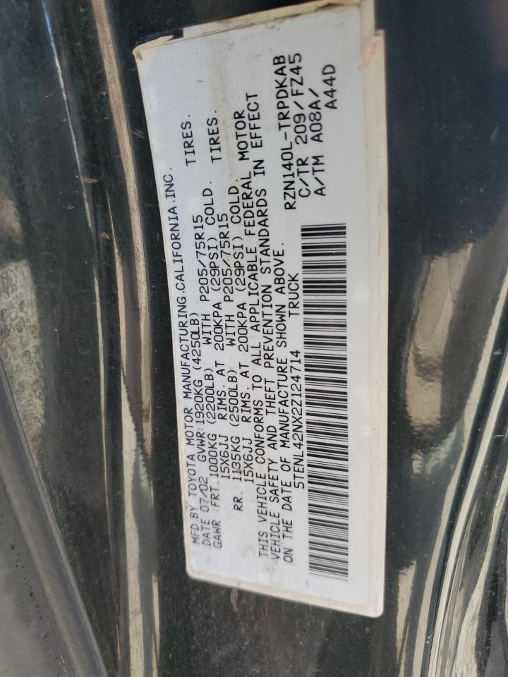 5TENL42NX2Z124714 2002 Toyota Tacoma