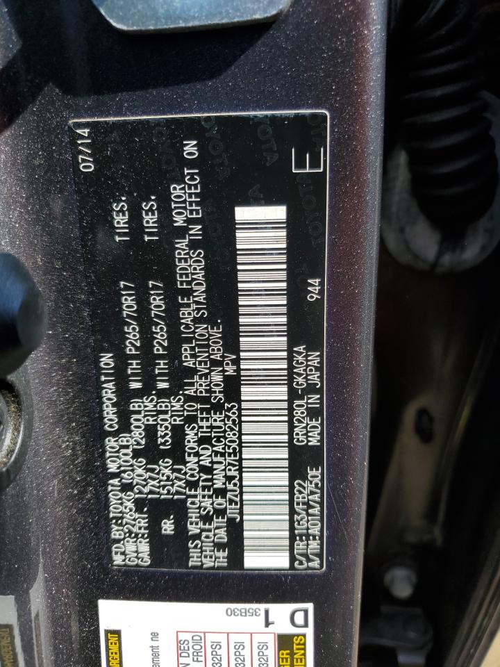 JTEZU5JR7E5082563 2014 Toyota 4Runner Sr5