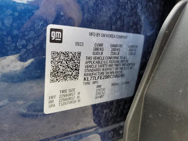 2024 Chevrolet Trax Ls VIN: KL77LFE28RC046090 Lot: 60150334