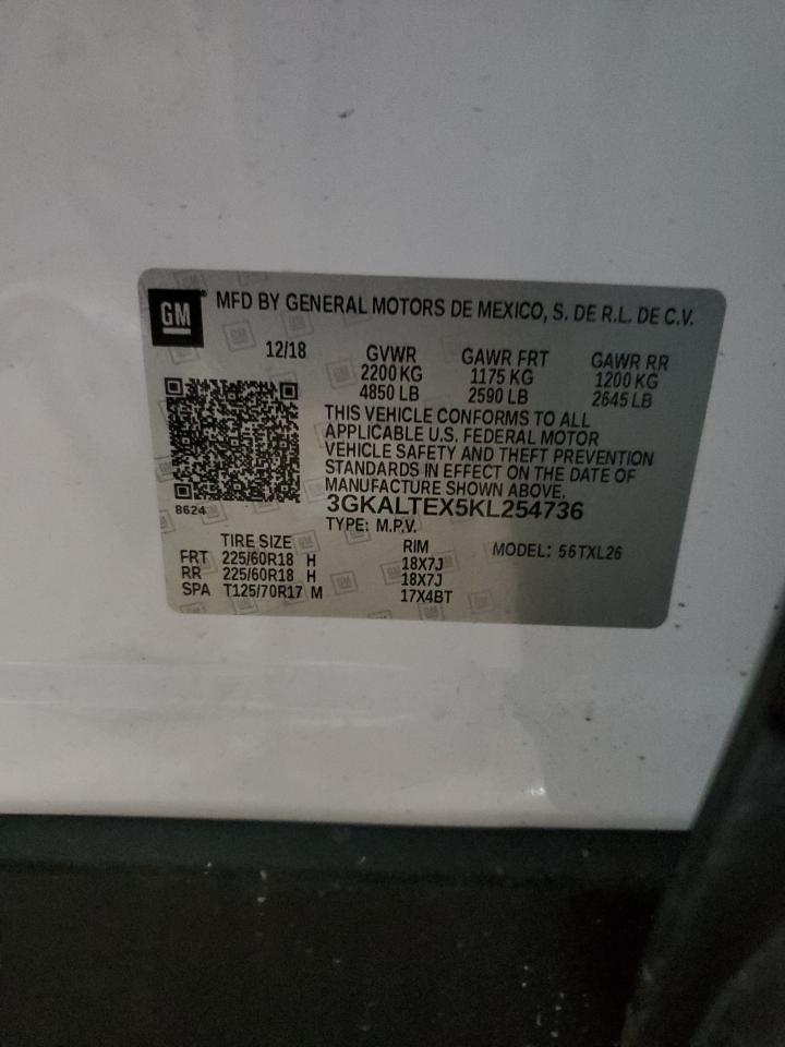 3GKALTEX5KL254736 2019 GMC Terrain Sle