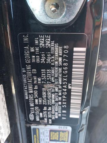 5XYPG4A5XLG687708 2020 KIA SORENTO