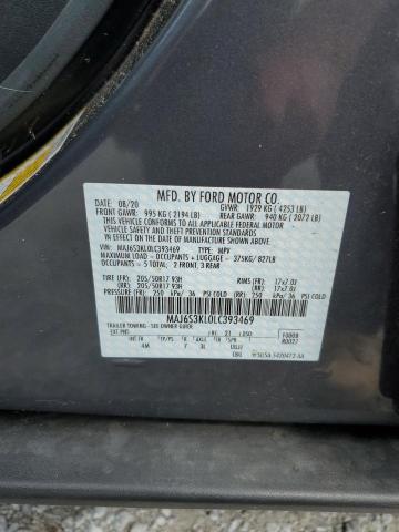 2020 Ford Ecosport Titanium VIN: MAJ6S3KL0LC393469 Lot: 57881524