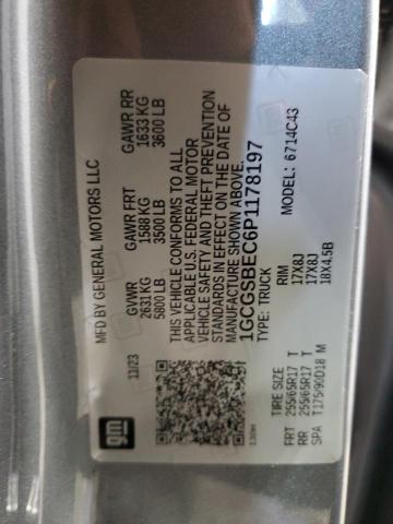 2023 Chevrolet Colorado VIN: 1GCGSBEC6P1178197 Lot: 60314894