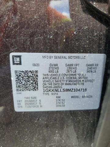 2021 GMC Acadia At4 VIN: 1GKKNLLS8MZ104718 Lot: 60064914