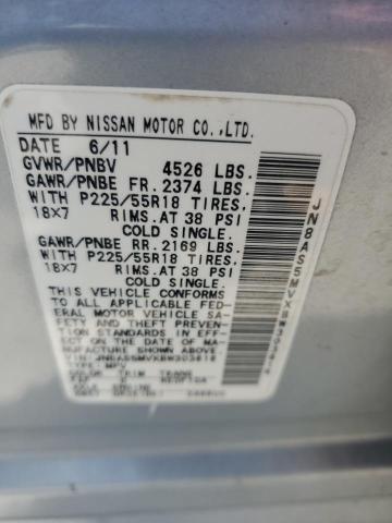 2011 Nissan Rogue S VIN: JN8AS5MVXBW303616 Lot: 58077674