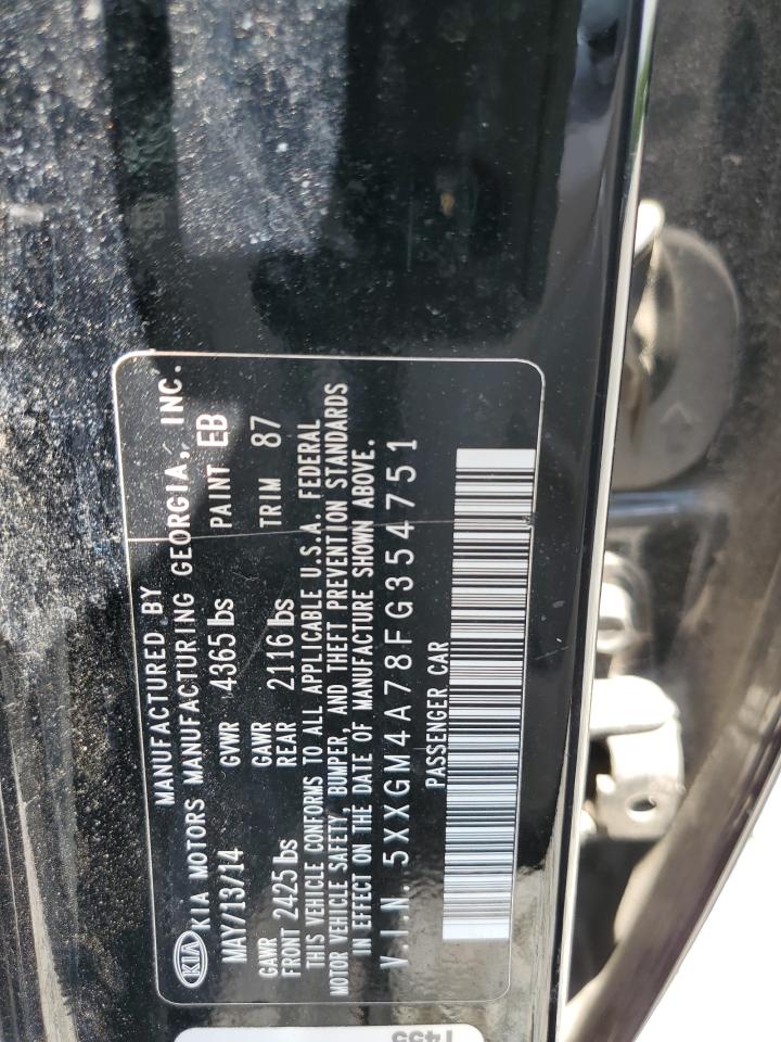 5XXGM4A78FG354751 2015 Kia Optima Lx