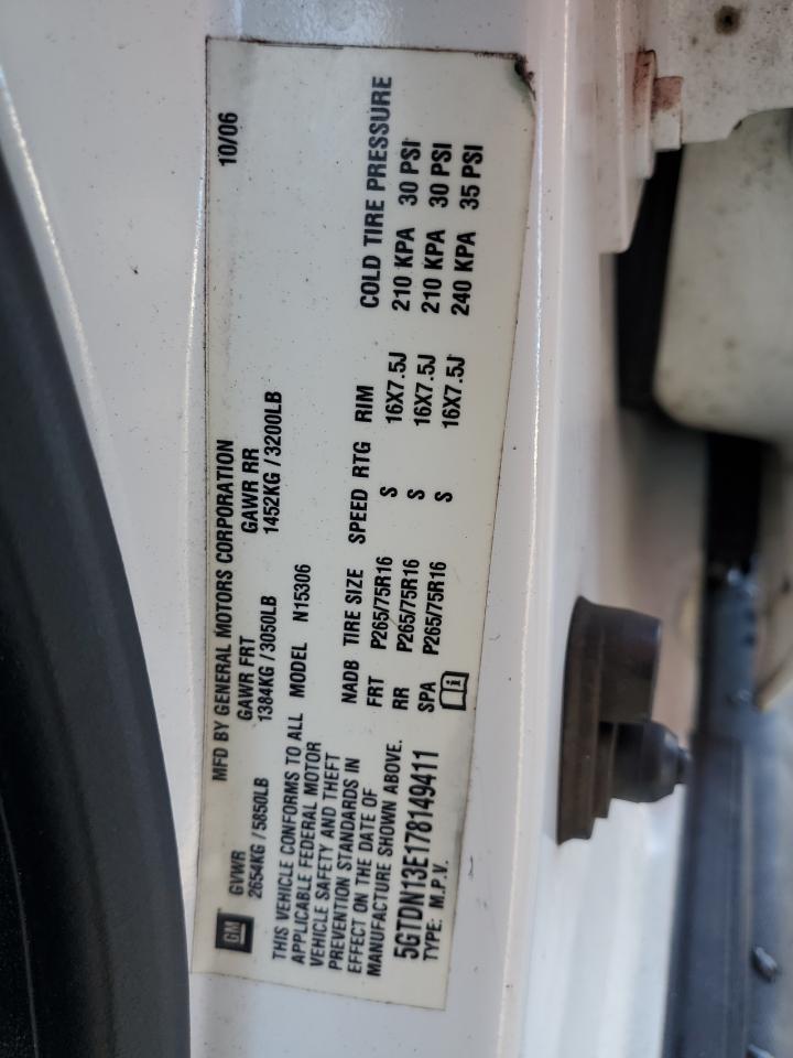 5GTDN13E178149411 2007 Hummer H3