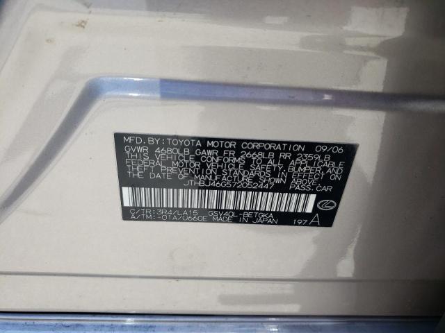 2007 Lexus Es 350 VIN: JTHBJ46G572052447 Lot: 59417724