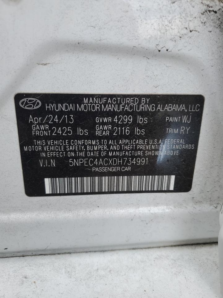 5NPEC4ACXDH734991 2013 Hyundai Sonata Se