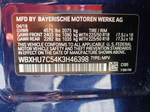 VIN WBXHU7C54K3H46398 2019 BMW X1, Sdrive28I no.13