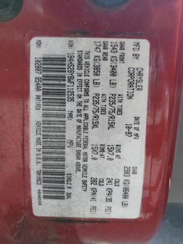 1998 Dodge Durango VIN: 1B4HS28Y8WF112535 Lot: 59635804